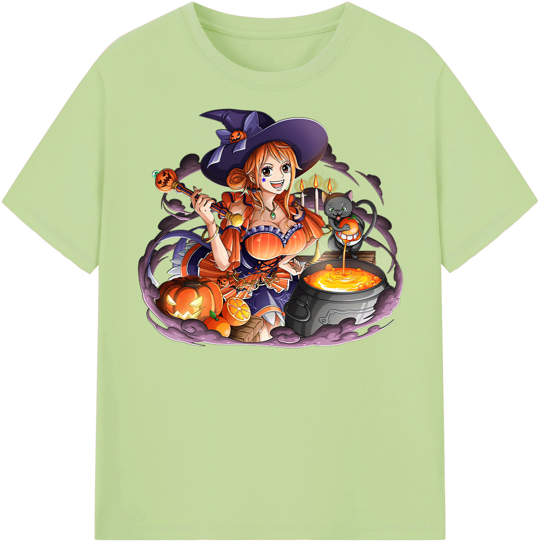 ワンピース ナミ ONE PIECE Nami 綿100％半袖Tシャツ（フロントプリント）